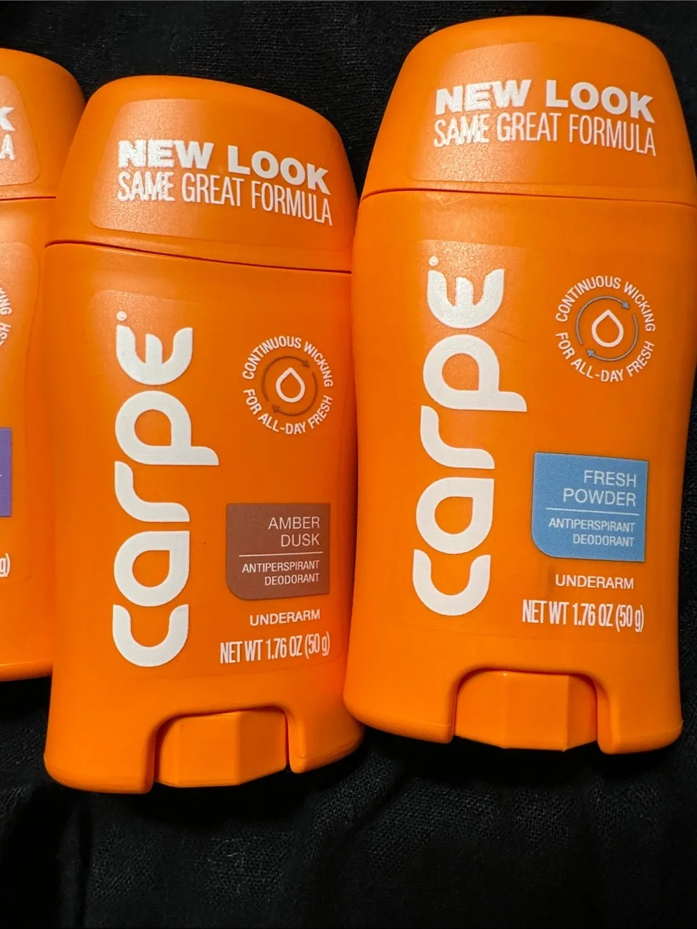(4) NEW Carpe Stick Antiperspirants Deodorants Assorted‎ Sealed